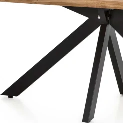 Discount Wohnen Wildeiche Tisch mit Spidergestell - Chroma