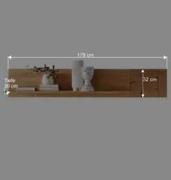 Hot Wohnen Wildeiche Wandboard mit dekorativem Hirnholz - Mantua