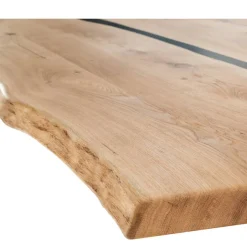 Outlet Wohnen Wildeiche-Esstisch mit Naturkanten - Fabienne