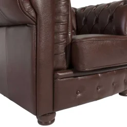 Wohnen Wischleder Sessel in Braun - Cementa