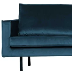 Sale Wohnen Wohnlandschaft L Sofa in Blau Samt - Cumagon