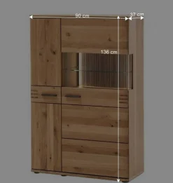 Best Wohnen Wohnmöbel Anbauwand Kombi - Crupean (vierteilig)