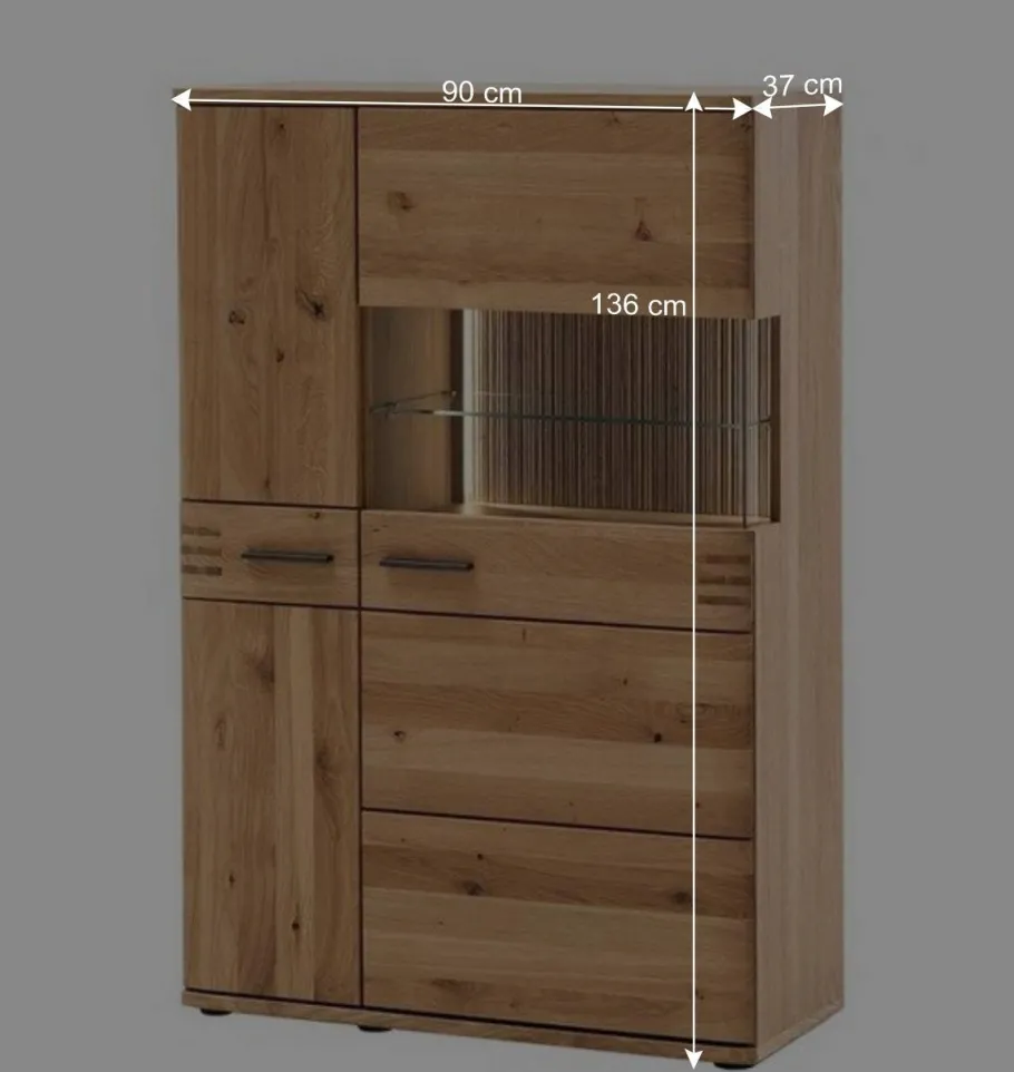 Best Wohnen Wohnmöbel Anbauwand Kombi - Crupean (vierteilig)