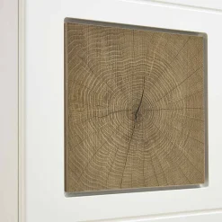 Wohnen Wohnwand Vitrine in Weiß Eiche - Lisepio