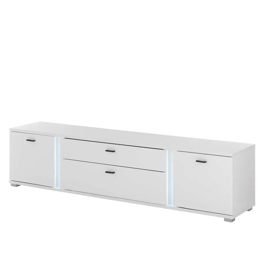 Clearance Wohnen Wohnwandmöbel mit LED Licht Set - Tirol (vierteilig)