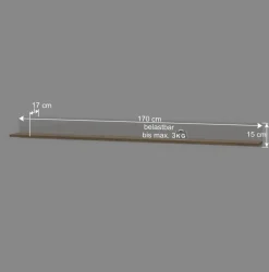 Online Wohnen Wohnzimmer Anbauwand 340 cm breit - Nonessia (fünfteilig)