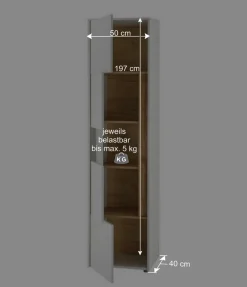 Online Wohnen Wohnzimmer Anbauwand 340 cm breit - Nonessia (fünfteilig)