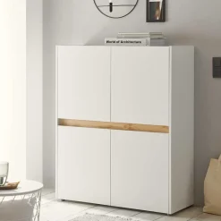 Online Wohnen Wohnzimmer Anbauwand 340 cm breit - Nonessia (fünfteilig)