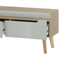 Discount Wohnen Wohnzimmer Anbauwand im Skandi Design - Armina (vierteilig)