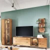 New Wohnen Wohnzimmer Anbauwand Möbel Set - Drinidad (dreiteilig)