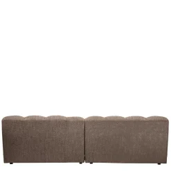 Discount Wohnen Wohnzimmer Couch in Dunkelbraun Melange - Annatto