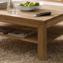Outlet Wohnen Wohnzimmer Couchtisch Croconia aus Wildeiche Massivholz