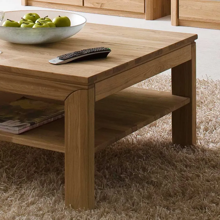Outlet Wohnen Wohnzimmer Couchtisch Croconia aus Wildeiche Massivholz
