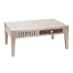 New Wohnen Wohnzimmer Couchtisch Rembia in Silber