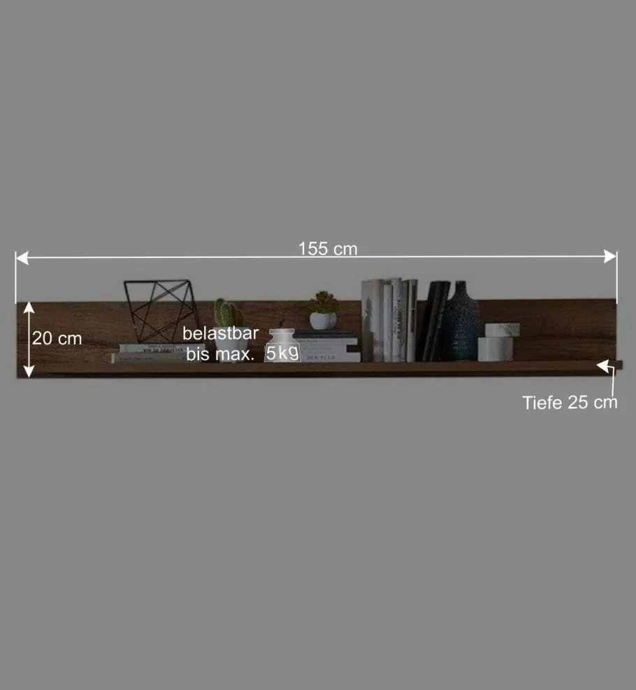 Best Wohnen Wohnzimmer Design Wohnwand Möbelset - Xindus (vierteilig)