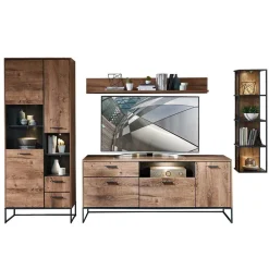 Best Wohnen Wohnzimmer Design Wohnwand Möbelset - Xindus (vierteilig)