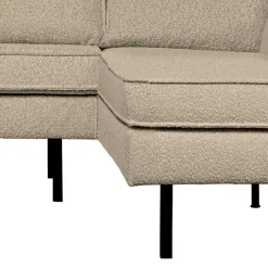 Sale Wohnen Wohnzimmer Ecksofa in Beige Boucle - Glamoure