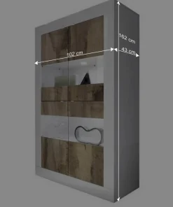 New Wohnen Wohnzimmer Highboard & Sideboard - Olvenion (zweiteilig)
