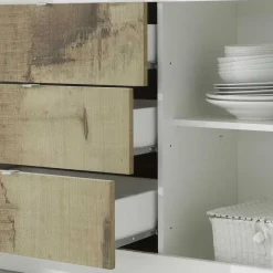 New Wohnen Wohnzimmer Highboard & Sideboard - Olvenion (zweiteilig)