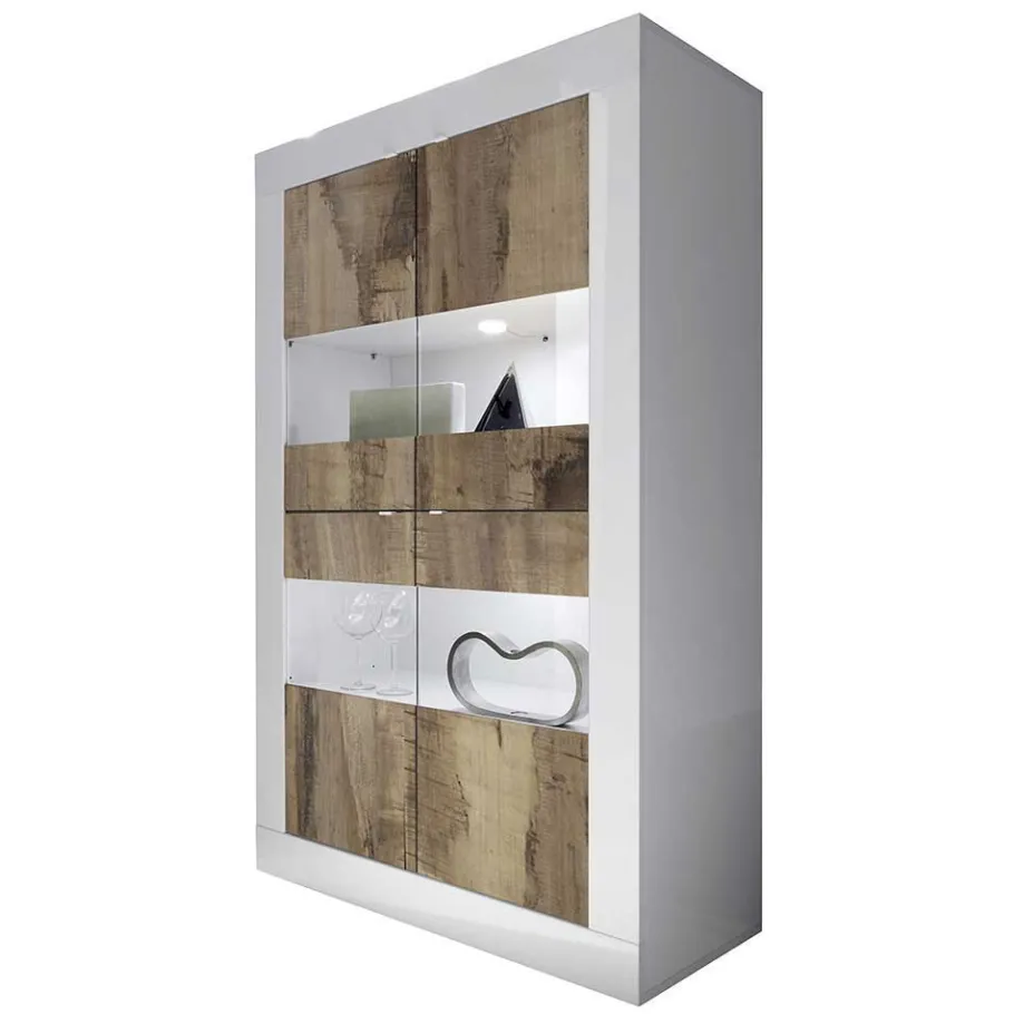 New Wohnen Wohnzimmer Highboard & Sideboard - Olvenion (zweiteilig)