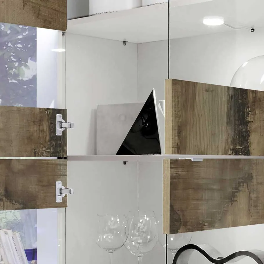 New Wohnen Wohnzimmer Highboard & Sideboard - Olvenion (zweiteilig)