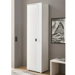 New Wohnen Wohnzimmer Hochschrank in Weiß - Tirol