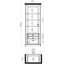 Discount Wohnen Wohnzimmer Landhausmöbel Set - Diatara (sechsteilig)