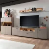 Sale Wohnen Wohnzimmer Möbelset in Grau - Teorina (dreiteilig)