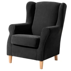 Best Wohnen Wohnzimmer Ohrensessel in Schwarz - Lirionica