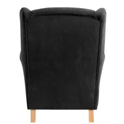 Best Wohnen Wohnzimmer Ohrensessel in Schwarz - Lirionica