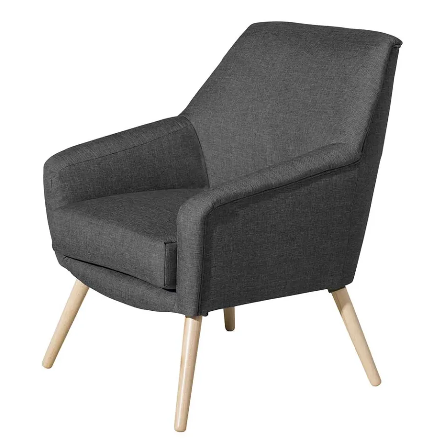 Best Wohnen Wohnzimmer Polstersessel in Dunkelgrau - Rubin