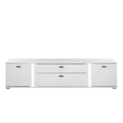 Clearance Wohnen Wohnzimmer Schrank & Regal Set in Weiß - Tirol (vierteilig)