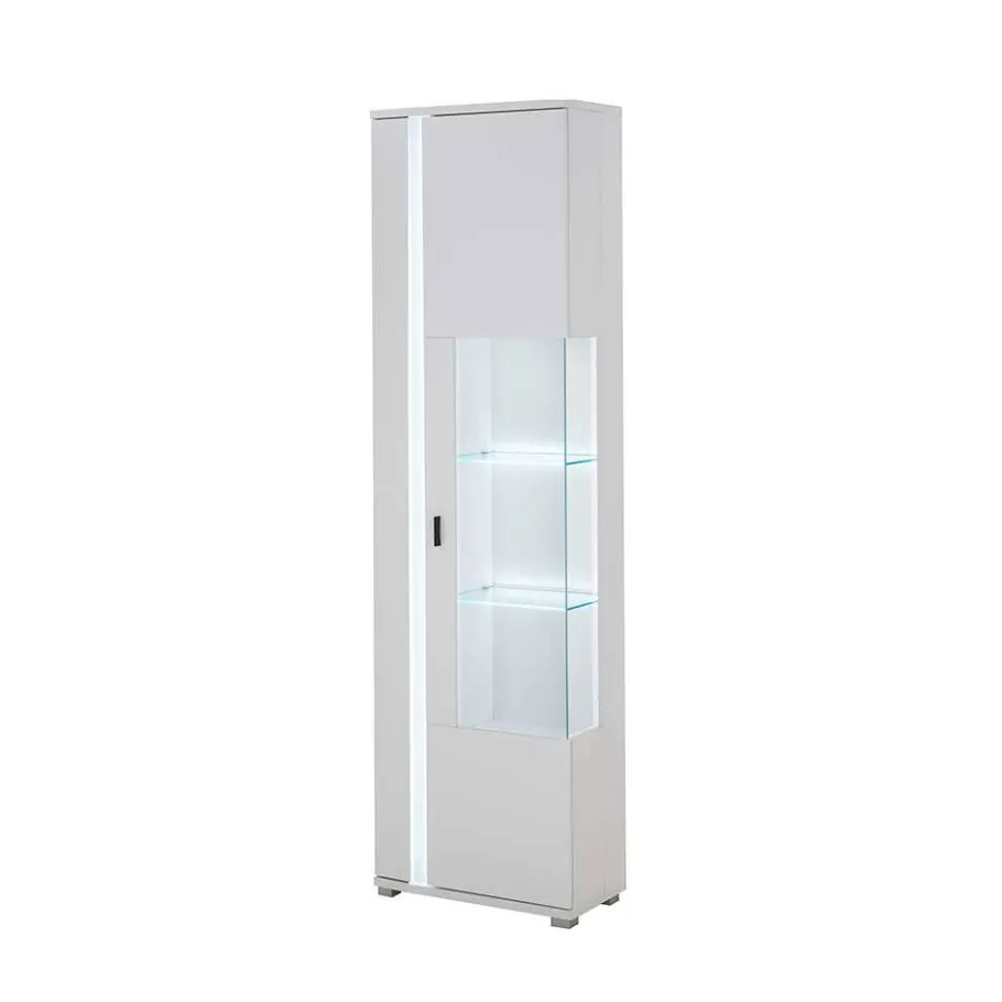 Clearance Wohnen Wohnzimmer Schrank & Regal Set in Weiß - Tirol (vierteilig)