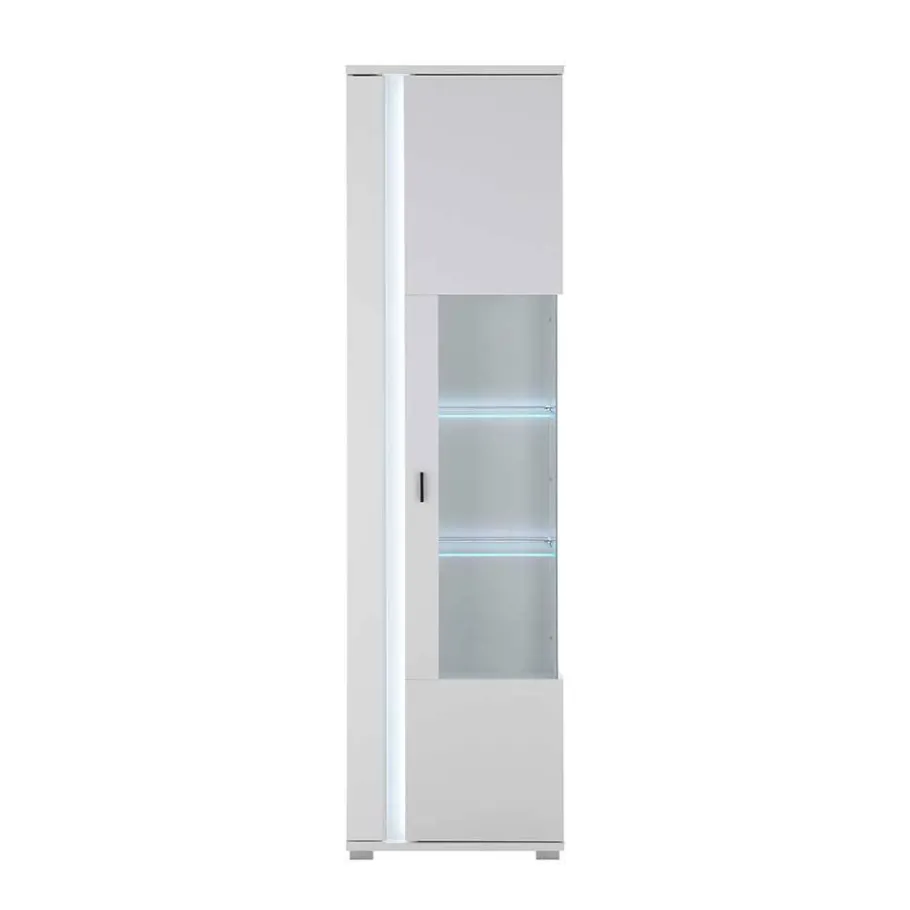 Clearance Wohnen Wohnzimmer Schrank & Regal Set in Weiß - Tirol (vierteilig)