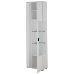 Clearance Wohnen Wohnzimmer Schrank & Regal Set in Weiß - Tirol (vierteilig)