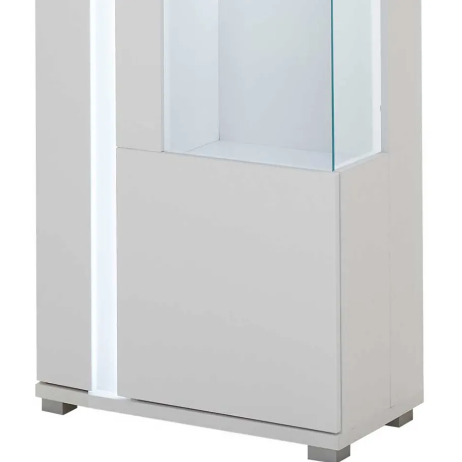 Clearance Wohnen Wohnzimmer Schrank & Regal Set in Weiß - Tirol (vierteilig)