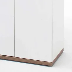 New Wohnen Wohnzimmer Schrank in Weiß Glanz - Icadro