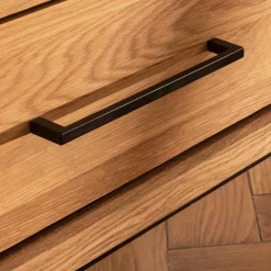 Discount Wohnen Wohnzimmer Schrank mit Tür Fischgrät Optik - Kerfa