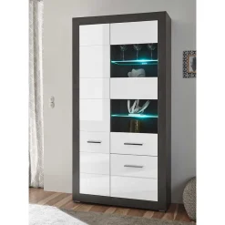 Discount Wohnen Wohnzimmer Schrank Set & Wandboard - Istensa (vierteilig)