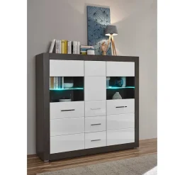 Discount Wohnen Wohnzimmer Schrank Set modern - Istensa I (zweiteilig)