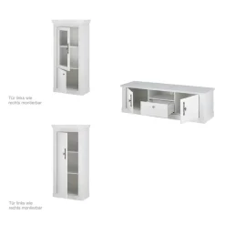 Outlet Wohnen Wohnzimmer Schränke & Regal Set - Liancos (dreiteilig)