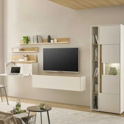 Hot Wohnen Wohnzimmer Schränke & Regale Set - Nonessia (sechsteilig)