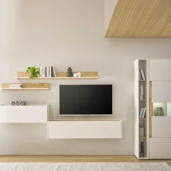 Hot Wohnen Wohnzimmer Schränke & Regale Set - Nonessia (sechsteilig)
