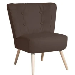 Sale Wohnen Wohnzimmer Sessel in Braun Kunstleder - Hippa