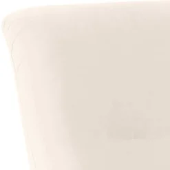New Wohnen Wohnzimmer Sessel in Cremeweiß Samtvelours - Chalil