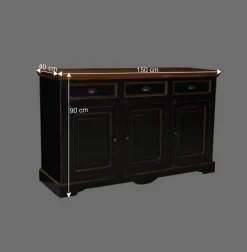 Sale Wohnen Wohnzimmer Sideboard Sentiments in Schwarz
