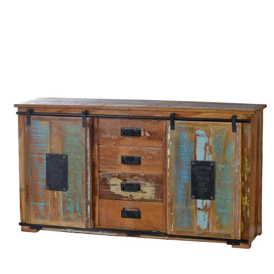 Discount Wohnen Wohnzimmer Sideboard Vayamos in Braun Bunt