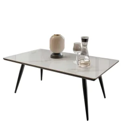 Best Wohnen Wohnzimmer Sofatisch aus Keramik Marmor Optik - Havanna