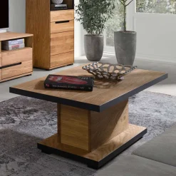Best Wohnen Wohnzimmer Säulentisch in Eiche - Sennya
