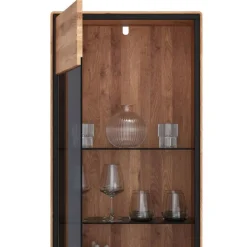 Online Wohnen Wohnzimmer Vitrine mit Hirnholz Applikation - Shipper
